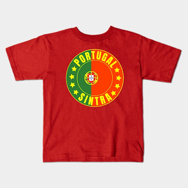 Sintra Kids T-Shirt by footballomatic